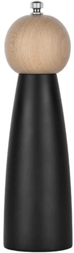 HSHTTKL Hölzerne Pfeffermühle, Gewürz, Gewürz, Nussmühle, Handgewürz, Salzmühle, Flasche, Pfeffermühle mit Keramikkern