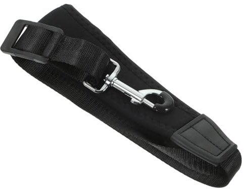 Saxophon Nackengurt für Tenor und Alt, Verstellbar mit Metallhaken | Reisen und Outdoor, Nylon mit Gummi und Kunstharz, Schwarz, Bequem, Sicher und Vielseitig