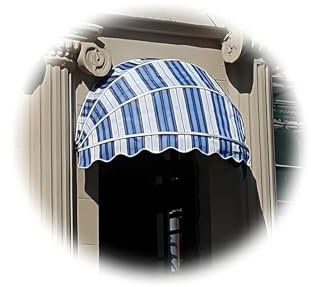 Tende Cappottina Da Sole, Tende Da Sole A Cupola Pieghevole, Tende Da Sole Per Porte E Finestre, Tende Parasole Protezione Solare, Per Varie Aree Esterne(Blue Stripe,80cm/31.49in)