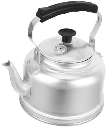 UKCOCO Bouilloire Sifflante En Aluminium 4 Litres 22 Cm Pour Plaque De Cuisson Théière Manuelle Vintage Usage Familial