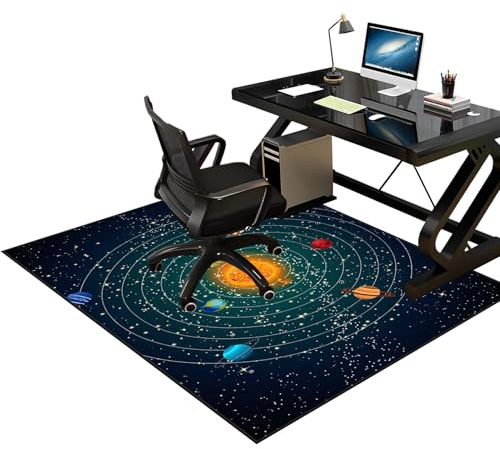 Gaming Protector de Suelo, Alfombra para Silla de Oficina, Alfombrilla para Silla de Gaming, Tapete de Protección de Madera/baldosas Alfombra silla Ruedas, Alfombra Silla de Escritorio 100 x 120 cm