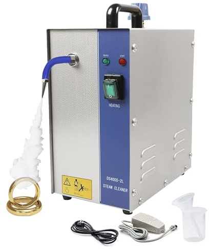 XNZJHPP Limpiador a Vapor de Alta presión de 1300W / 2200W, Máquina limpiadora a Vapor de joyería Profesional, Máquina limpiadora a Vapor de Gemas, para Limpiar Joyas/Plata/Oro, 4L (2L)