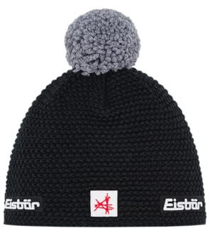 Eisbär Mütze Damen & Herren Jamie Pompon Ski Austria - Merino Unisex mit Fleece schützt vor Kälte und Wind - Klassische Bunte Bommelmütze Strickmütze Haube aus Österreich