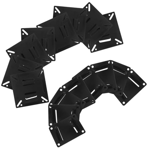 Kisangel 8pcs Heavy Duty Tv Wall Mount Bracket with DIY Angle Adjustment Profile for LED LCD Monitors and Digital Photo Frames Quick Installation for Home and Office Use