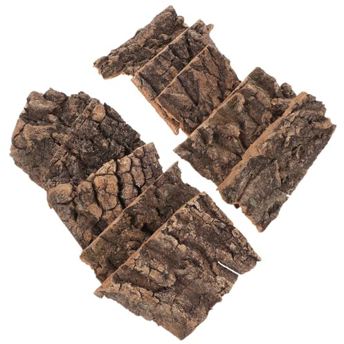 TOGEVAL 14 St Reptilmatningsdekoration Sköldpaddatank Bark Ormtank Klättergren Barkskinn För Reptiler Terrarium Klätterbakgrund Reptilhabitatdekor Ödleskinn Skydd