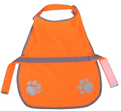 DOITOOL Chaleco Reflectante para Perros Talla S Naranja Fluorescente Chaleco de Seguridad Ajustable y Transpirable para Mascotas Pequeñas Equipo Reflectante para Paseos y Actividades al