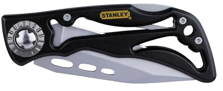 Stanley 0-10-253 Sportmesser/Messer Skeleton, Klingenlänge 76 mm, langlebige, titanbeschichtete Klinge, nicht-rostender Stahl