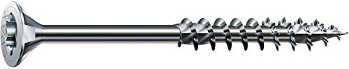 SPAX Holzbauschraube, 8,0 x 180 mm, 50 Stück, T-STAR plus, Senkkopf, Teilgewinde, 4CUT, WIROX P3J, 0191750801805