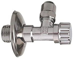 CORNAT T317002 1/2 , con valvola ad angolo, cromato, 2 pezzi