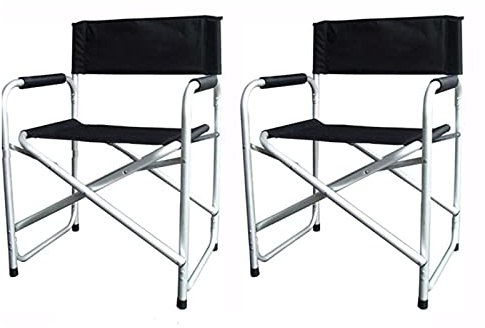 Hyfive Aluminium schwarz Direktoren Klappstuhl Arm Rest Camping Angeln Stuhl