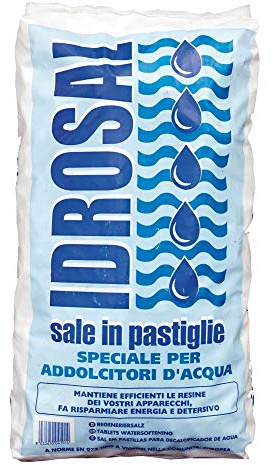IDROSAL SALZ IN Tabletten für Wasserenthärter Bag von 25 kg.