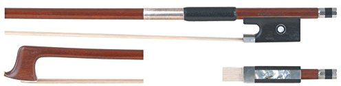 GEWA Violinbogen Fernambukholz, 4/4, kantige Stange, Neusilber mit Stempel, H. Walter Zapf