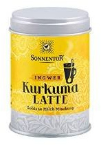 Sonnentor BIO Kurkuma-Latte Ingwer Dose, 4er Pack , 4 X 60 G