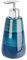 WENKO Distributeur de Savon Pottery pétrole céramique - Distributeur de Savon Liquide Capacité: 0.36 l, Céramique, 8 x 17.5 x 8 cm, Pétrole