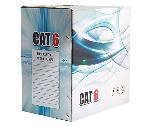 Ethernet Lan Cable Cat6 Outdoor 1000ft UTP Bulk Shielded Water Proof Direct Burial Easy Pull Box ( WHITE ) - WireShopper
