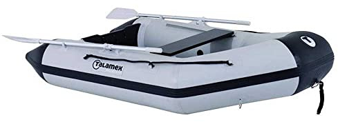 TALAMEX Aqualine QLS230 Schlauchboot mit Lattenboden, Länge 2,30m, grau