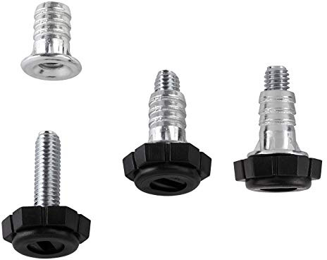 10 Stück Sotech Verstellschraube M6 x 20,9 mm mit Einschlagmutter | Gesamtlänge inkl. Bodengleiter: 27,7 mm Verstellfüße Stellfüße Möbel-Regulierschraube Justierschraube Möbelschraube