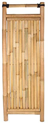 Bambuswand Jakarta starr mit 180 x 60cm aus dicken Apus Bambusrohren mit 6 bis 7cm Durchmesser
