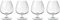 Luigi Bormioli Pack 4 Copas Optica Coñac 46 Cl