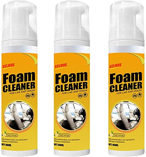 Mineatig Foam Cleaner Mousse,Spray Nettoyant Universel Au Citron,Nettoyant pour Sièges De Voiture,Spray Nettoyage Portable Intérieur De Voiture,All-Purpose Bubble Cleaners pour Voiture Siège