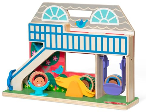 Melissa & Doug - GO Tots La Cour De Récréation des Roulés-Boulés - Jeu D'Eveil - Jouet en Bois - Jouet D'Activité, De Développement Et Apprentissage - Cadeau Enfant 1 an Et + -