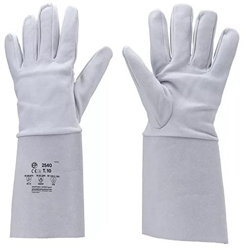 Genérico – Guantes soldadores tipo argón talla 10 – Guantes de soldadura de cordero de flor completa – flexibles – resistentes al calor