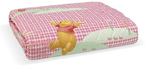 Caleffi Gesteppte Tagesdecke Disney Winnie the Pooh 1 Sitzer und eine halbe Baumwolle 5949