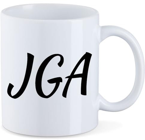 Huuraa Tasse JGA Junggesellenabschied Geschenk 330ml Weiß JGA Präsent