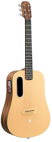 LAVA ME 4 Spruce Elektroakustikgitarre mit FreeBoost 2.0-System, intelligente Gitarre mit Ideal Bag, Datenkabel, Halsstabschlüssel, unterstützt 2,4 GHz WLAN/5G Bluetooth (36 Zoll)