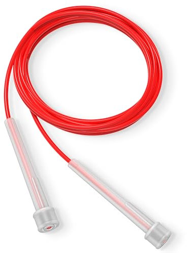 PORTENTUM verstellbares Speed-Springseil – leichtes Fitness-Sprungseil für Damen, Herren und Kinder, ideal für Workout und Speed Skipping – Länge: 2,8 m.