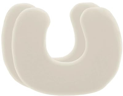 Kissenbezug Elfenbein-weiß Doppelpack, Perfekt für RONDAR Nackenhörnchen, Mako-Baumwolle (Double Jersey), Bügelfrei & trocknergeeignet, Kissenhüllen 2er Set mit Reißverschluss, Oeko-Tex zertifiziert