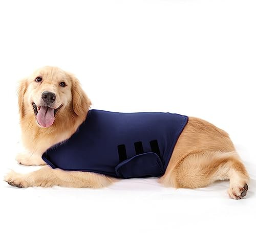 Abrigo para aliviar la ansiedad del perro, chaleco calmante ligero, abrigo calmante ajustable, terapia instantánea para tormentas, fuegos artificiales y separación, chaleco de ansiedad para perros