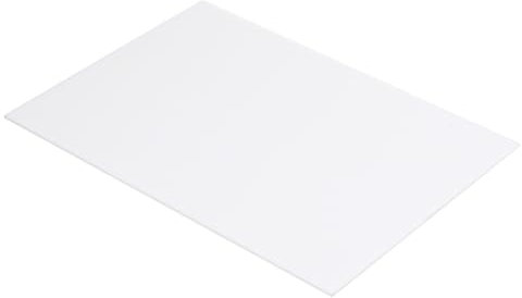 Acrylplatte, Kunststoffplatte, 25,4 x 20,3 x 0,02 Zoll, Styrolplatten for Gebäude, Modellbau, Basteln, Weiß, 3 Stück