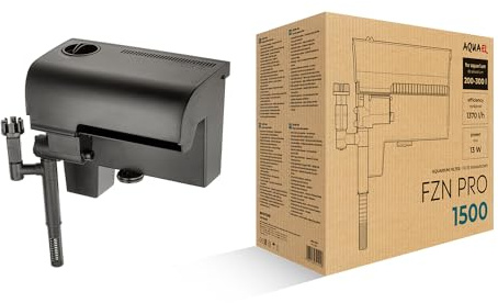 AQUAEL Filter FZN PRO 1500 – Passe ihn deinen Bedürfnissen an | Rucksackfilter für Süßwasseraquarien 200–300 l | 1370 l/h | 13 W