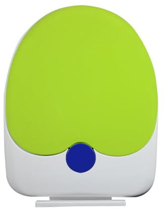 Wttfc Abattant WC avec SièGe Enfant IntéGré,PP Material Cuvette Toilette,Abattant WC avec Reducteur Enfant,WC Enfant,U-Shaped Couvercle WC Universelle, Fermeture en Douceur,Apple Green