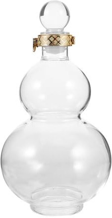 OFFSCH Porrón De Vidrio Tapa Hermética Botella De Almacenamiento Vacía para Vino