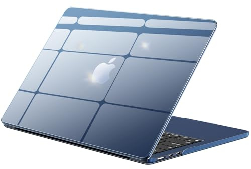 BlueSwan für MacBook Air 13 Zoll Hülle 2026-2022 M5-M2,Mitternachtsklar | Ultradünne Glatt Schutzhülle,Kompatibel mit MacBook Air 13,6A3449 A3240 A3113 A2681,Snap-on Hartschalen Hülle