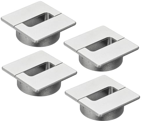 PATIKIL 2.4 Inch Desk Grommet, 4Pcs Cable Grommet Wire Management Cable Hole Cover Cord Organizer for Office Home Table Countertop, Silver