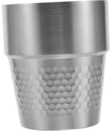 Alipis Bicchiere in Acciaio Inossidabile Tazza Da Realizzata in Acciaio Inossidabile Infrangibile e Durevole Adatta Per Tè Latte e Bevande Calde o Fredde Design Impilabile Per Facile