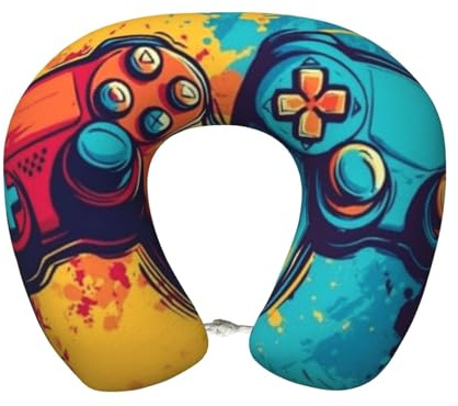 ZSUUGJ Gaming Travel Neck Pillows Head Neck Support Airplane Pillow Pillow For Car, Train, Flight, Office And Home Use