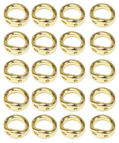 Lerpwige Hohe Flexibilität Doppel Loch Ringe Professionelle Doppel Loch Steckverbinder Armband Enden Für Künstlerische Schmuckschöpfungsverbinder