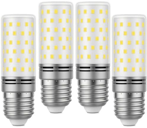 Ugvmn E27 LED Glühbirne 10W Leuchtmittel E27 Kaltweiss 6500K Ersetzt 180W Glühlampe Birne E 27 Maiskolben 1800LM Hell Mais Lampe AC 230V Kein Stroboskopeffekt LED Birnen，4er-Pack