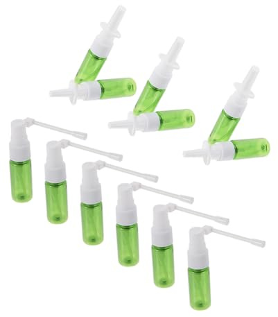 STOBAZA 12 pièces Lot de Flacons Vaporisateurs Plastiques Brumisateur Fin Réutilisable pour Huiles Essentielles Parfums et Cosmétiques Bouteille Légère et Compacte pour Voyage et Usage