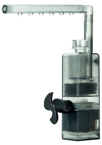 MiOYOOW Skimmer di Superficie per Acquari, Skimmer Superficiale USB Acquario con Doppia modalità e Effetto Ondulato, Filtro per Acquario Funzionamento Silenzioso, per Lunghezza Inferiore a 40 cm