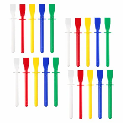 20 Pezzi Spatola per Colla, Spalmatori di Colla in Plastica Colorata | Pennello Applicatore per Colla per Progetti Artistici e Artigianali