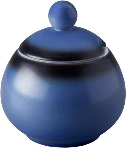 Seltmann 001.736296 Fantastic Coup Fine Dining Lot de 2 sucriers ronds en porcelaine Bleu roi 0,23 l 8,80 x 9,60 cm