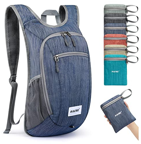 G4Free Kleiner Rucksack 10L Faltbarer Leichter Wanderrucksack Damen Herren Daypack für Outdoor Wandern Camping Reisen Klettern