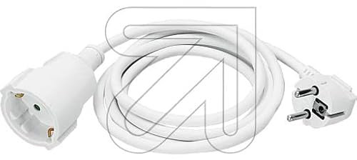 Verlängerungskabel Verlängerungsleitung * verschiedene Modelle, Farben, Längen und Anwendungsbereiche verfügbar * (1,5 m, weiß Schuko)