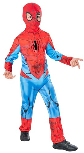 Rubie's Offizielles Marvel Spider-Man Kinderkostüm, grüne Kollektion, Kinder-Superhelden-Kostüm
