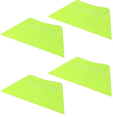 T Tulead 4 piezas de papel pintado, herramienta de plástico para alisar papel pintado, herramienta de alisado flexible, color verde